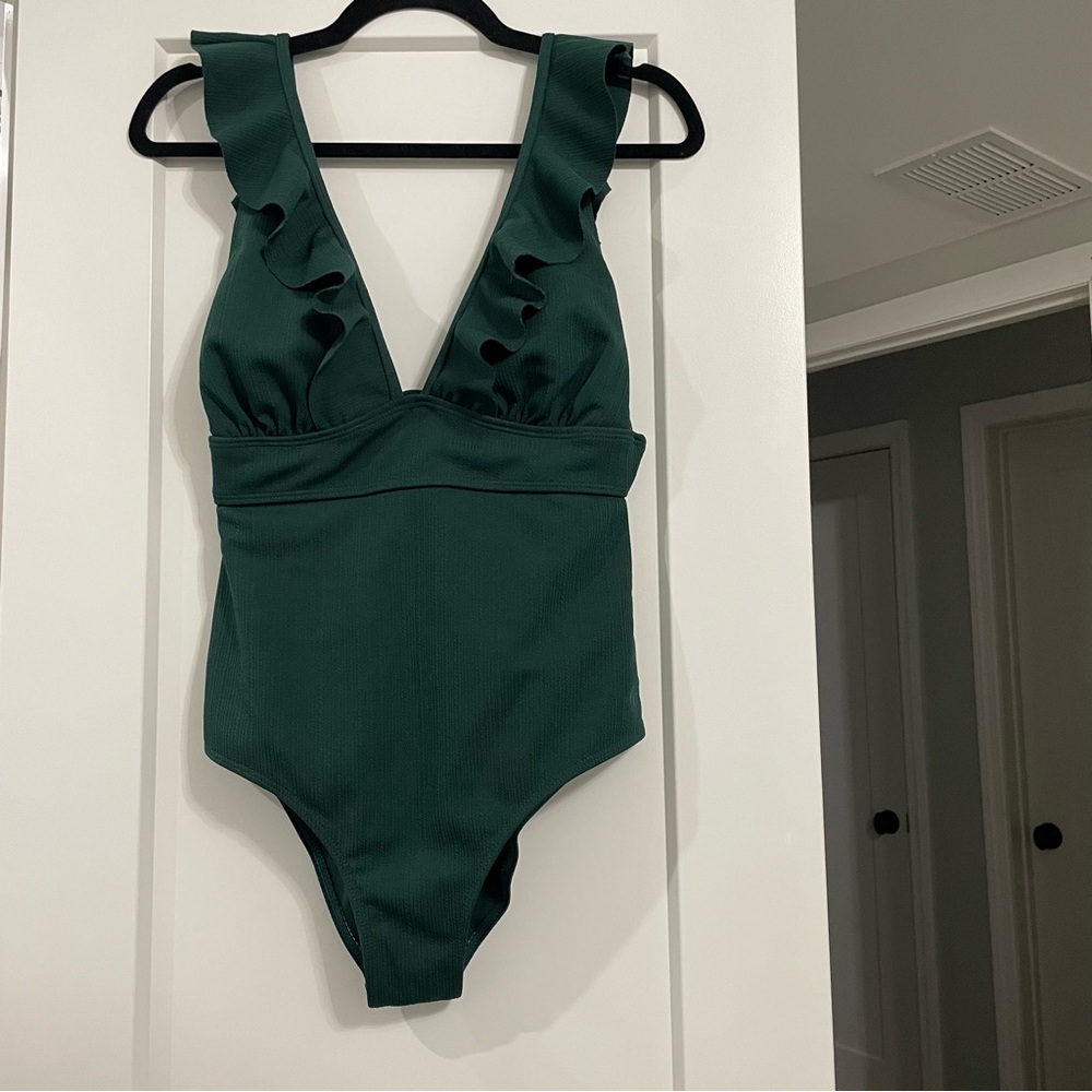 One Piece Bathing Suit - Green